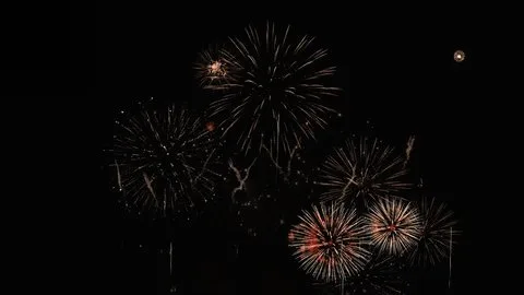 1000部高清免费观看的电视剧圣诞夜烟花庆祝视频素材